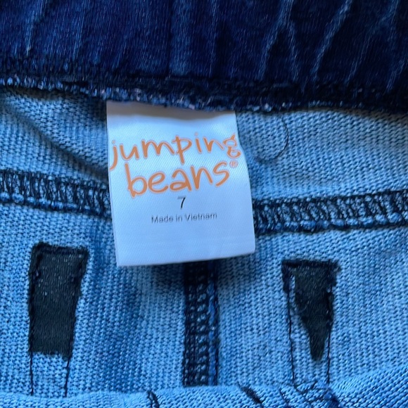 JUMPING BEANS UEC Girls Size 7 Blue Jean leggings Stretchy pull-on - Picture 4 of 9